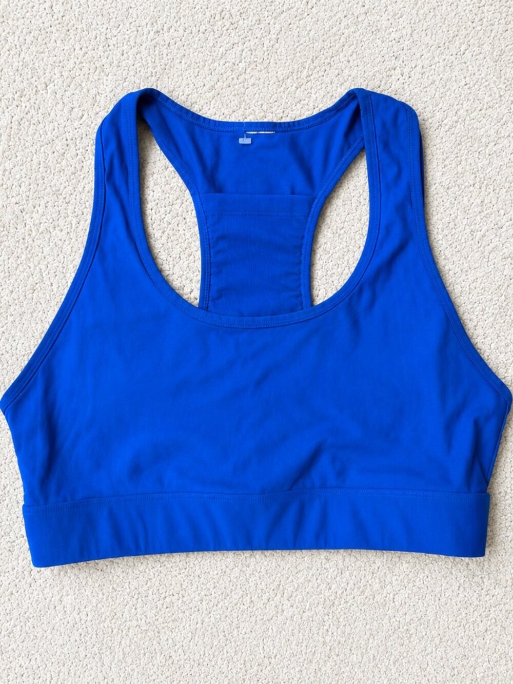 Fabletics Royal Blue Racerback Sports Bra - Large
